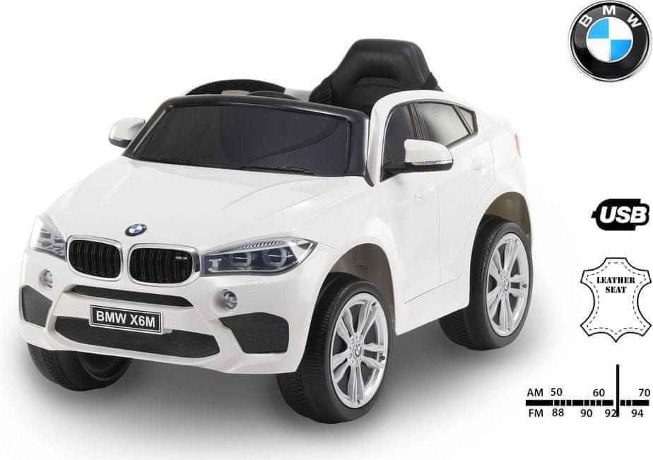 Beneo Elektrické autíčko BMW X6M NEW - jednomístné, EVA kola, kožené sedadlo, 12V, 2,4 GHz - obrázek 1
