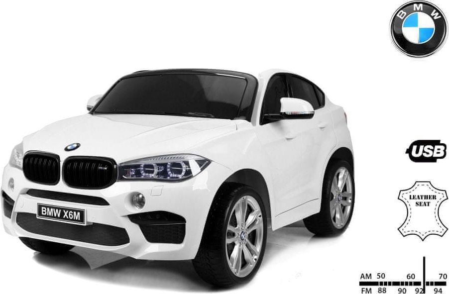 Beneo Elektrické autíčko BMW X6 M, 2 místní, 2 x 120W motor, 12V, elektrická brzda, 2,4 GHz dálkové - obrázek 1