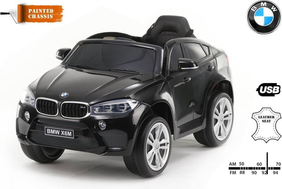 Beneo Elektrické autíčko BMW X6M NEW - jednomístné, EVA kola, kožené sedadlo, 12V, 2,4 GHz - obrázek 1