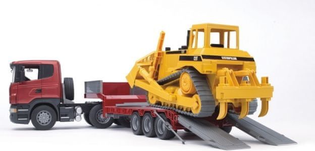 Bruder 3555 Nákladní auto SCANIA+ CATERPILLAR buldozer - obrázek 1