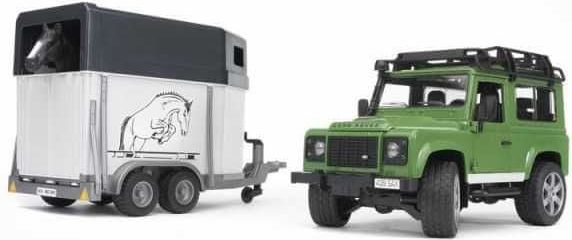 Bruder LAND ROVER + přepravník na koně - obrázek 1