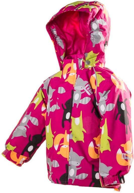 PIDILIDI dětská nepromokavá zimní bunda 98 růžová - obrázek 1