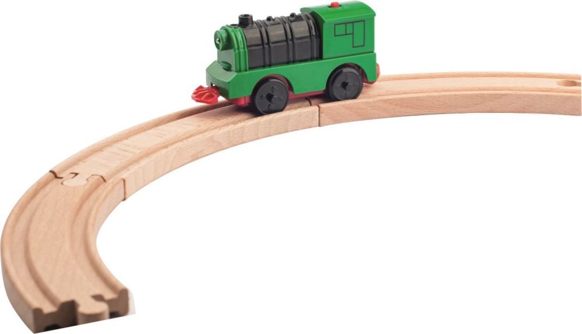 Dřevěná vláčkodráha s lokomotivou - obrázek 4