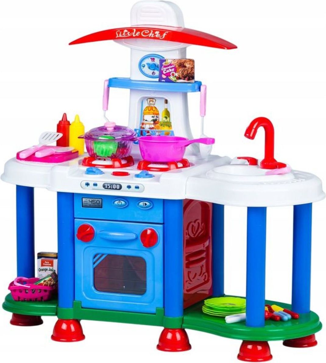 EcoToys kuchyňka Little Chef 24676-0 bílá modrá - obrázek 1