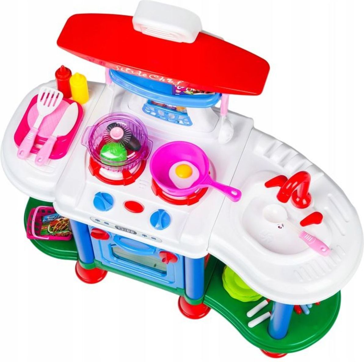 EcoToys kuchyňka Little Chef 24676-0 bílá modrá - obrázek 2