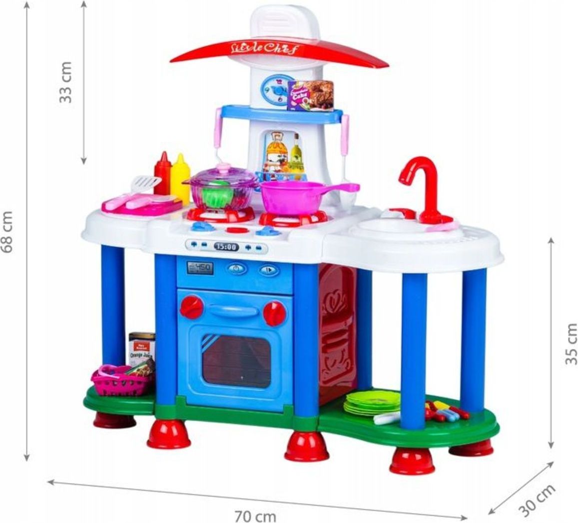 EcoToys kuchyňka Little Chef 24676-0 bílá modrá - obrázek 5