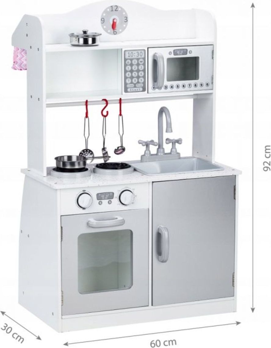 EcoToys kuchyňka 23902-0 šedá bílá - obrázek 4