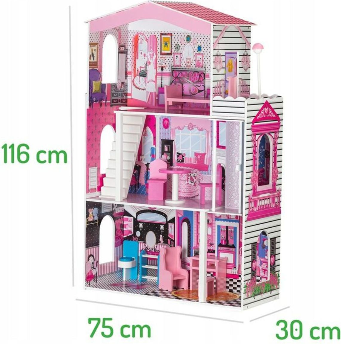 EcoToys Domeček pro panenky Miami - obrázek 3