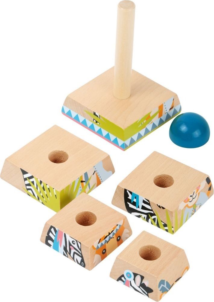 Dřevěná pyramida pro děti Džungle - obrázek 4