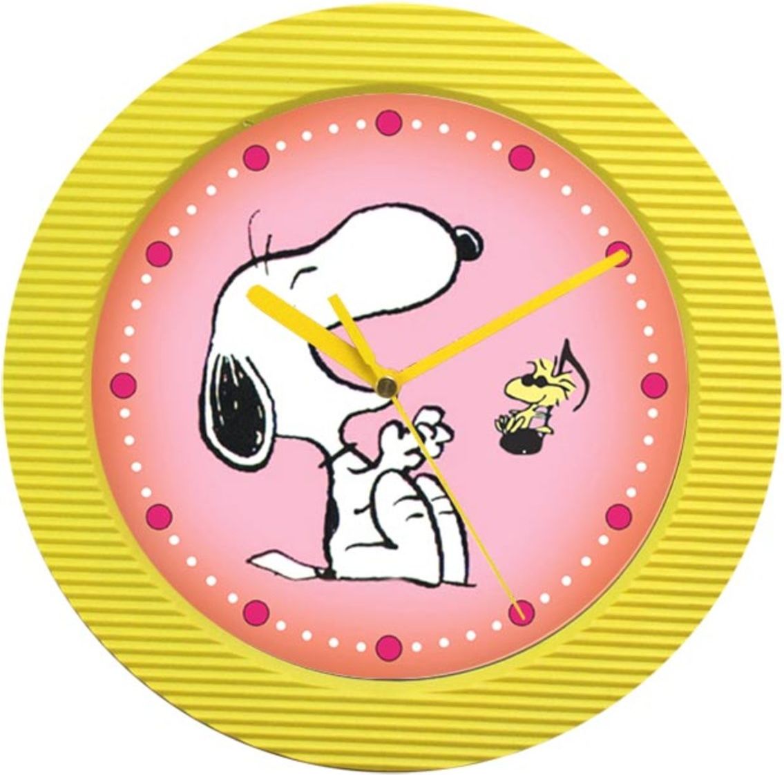 Dětské hodiny Snoopy červená - obrázek 1
