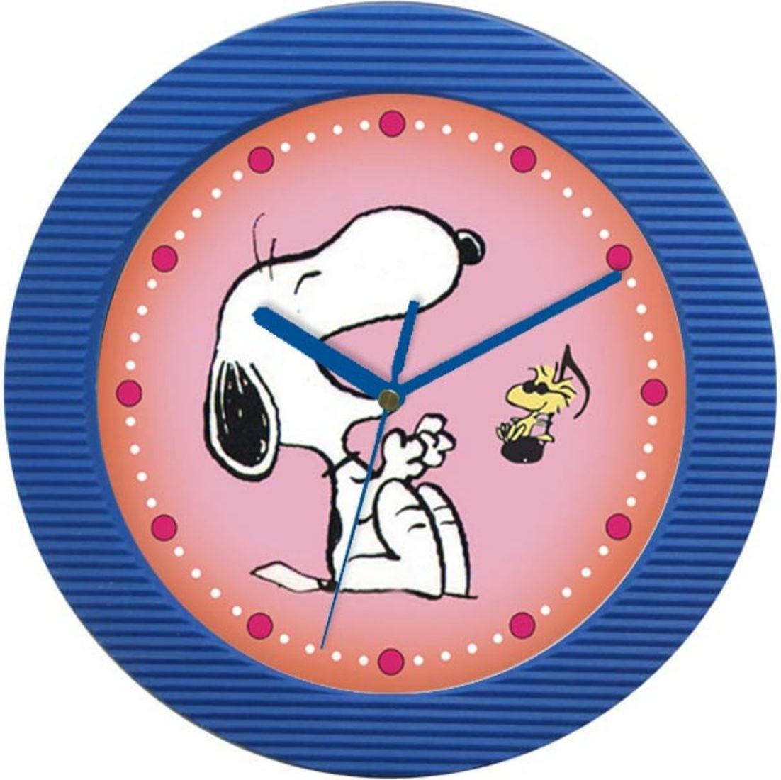 Dětské hodiny Snoopy červená - obrázek 2