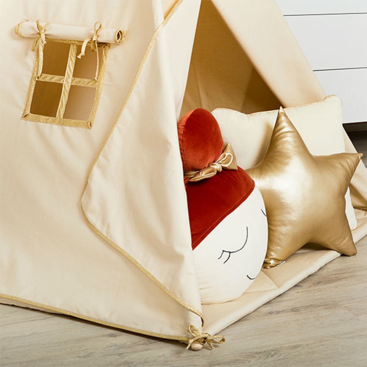 Teepee s podložkou Gold Ecru - obrázek 5
