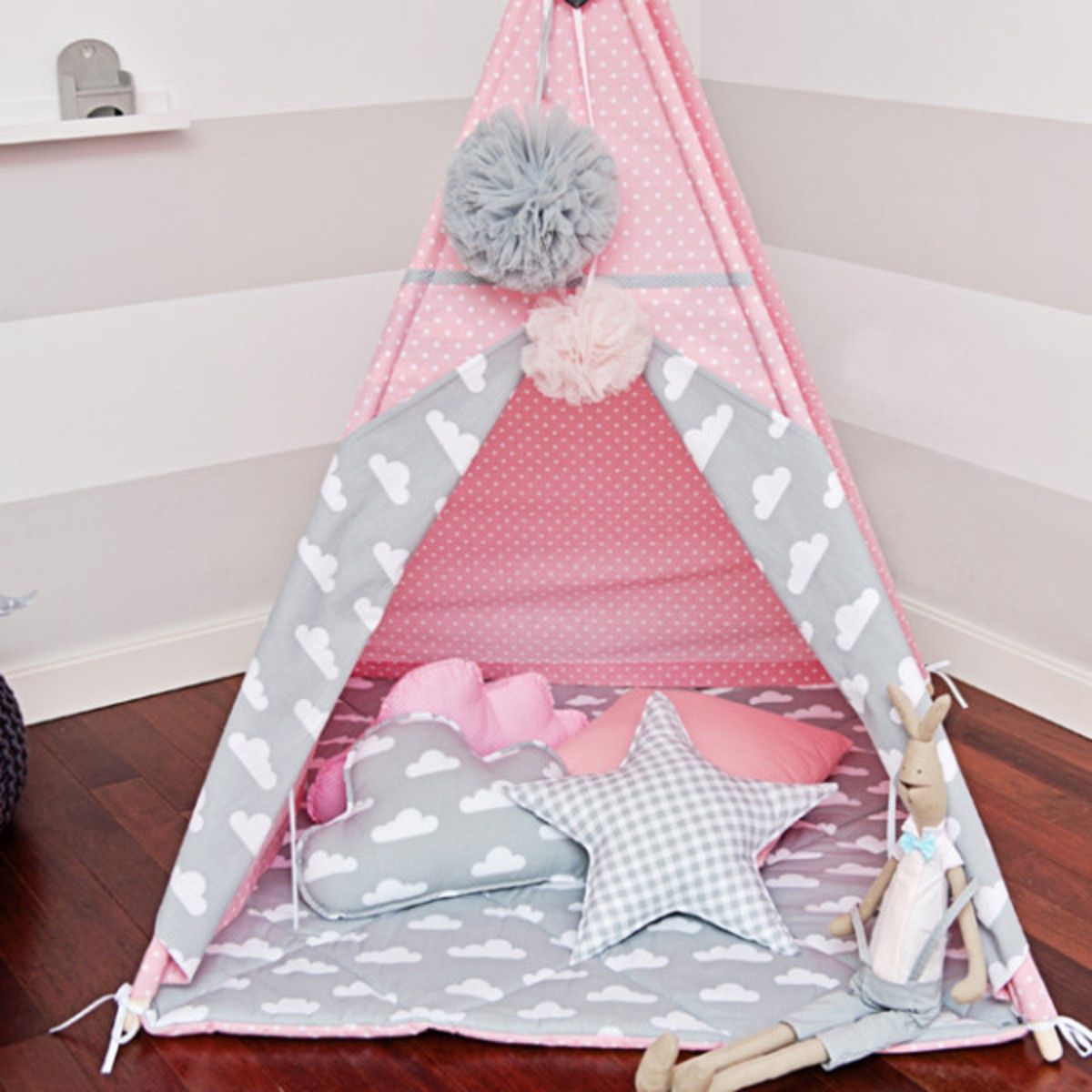 Teepee Cukrová vata teepee + podložka - obrázek 2