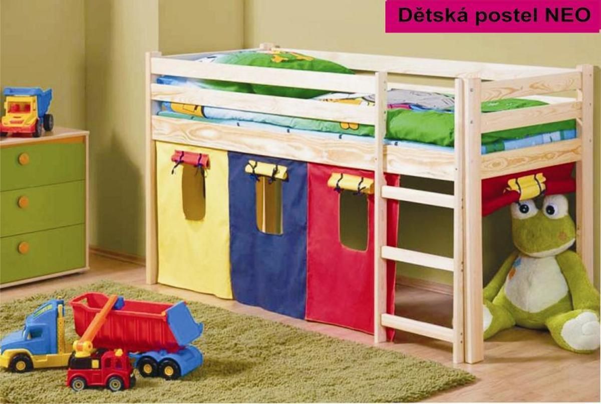 Dětská postel Ourbaby Neo borovice 190x80 cm - obrázek 1