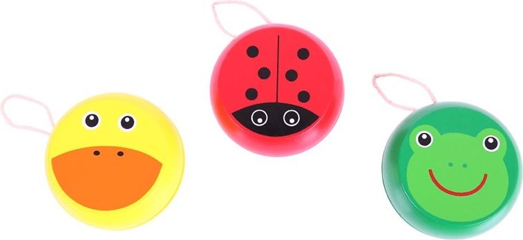 Bigjigs Toys Dřevěné jojo 1ks žabka - obrázek 1