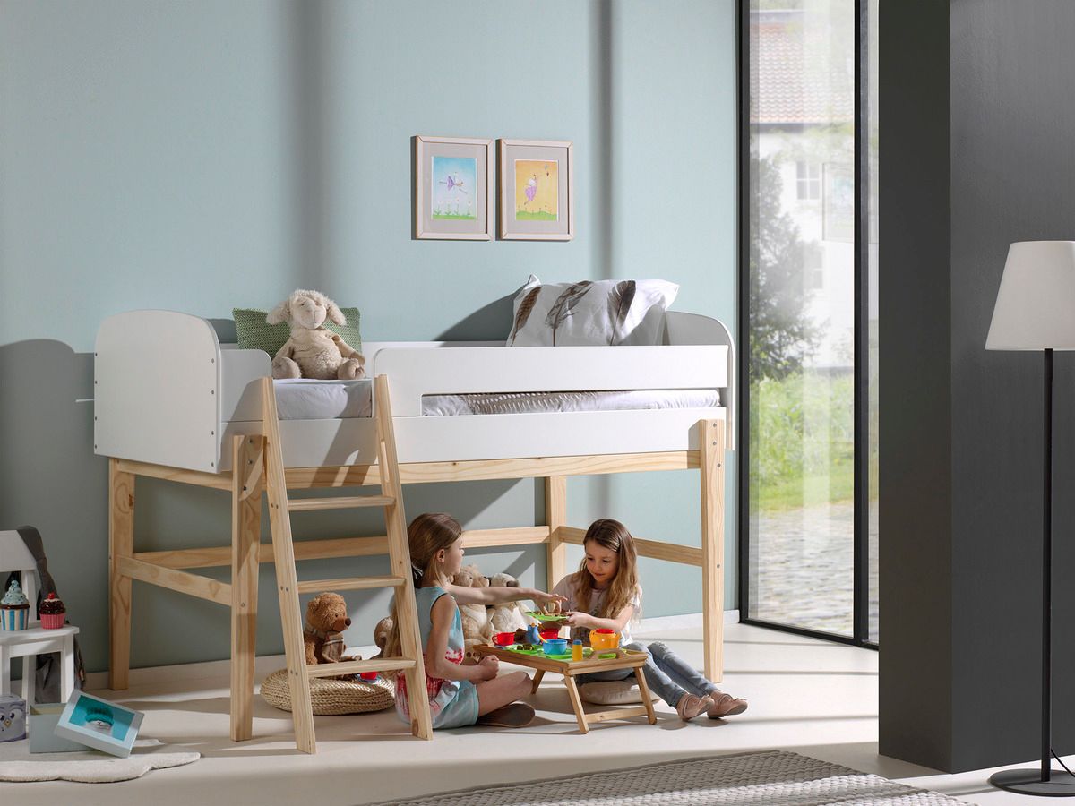 Dětská postel VIPACK FURNITURE Kiddy přírodní bílá 200x90 cm - obrázek 1