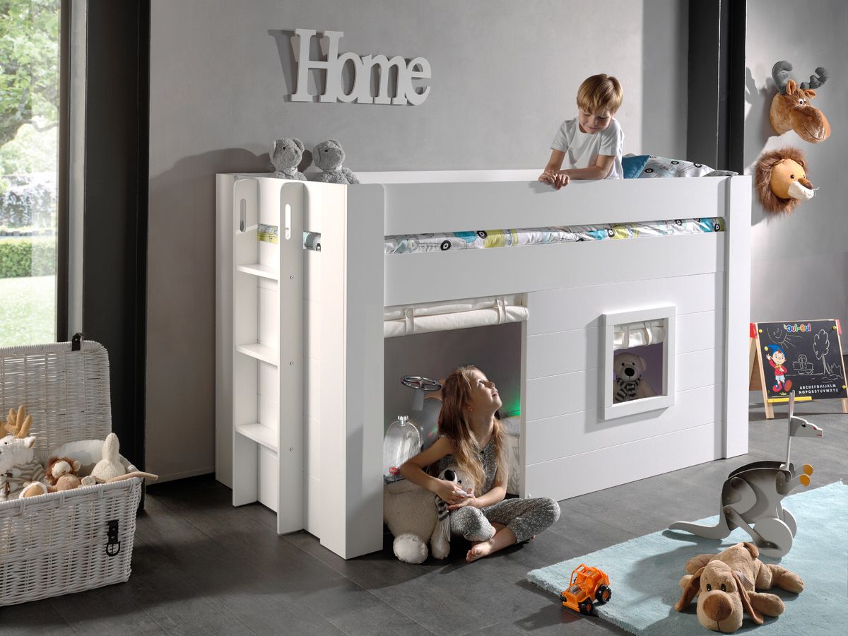Dětská postel VIPACK FURNITURE Noah bílá 200x90 cm - obrázek 1