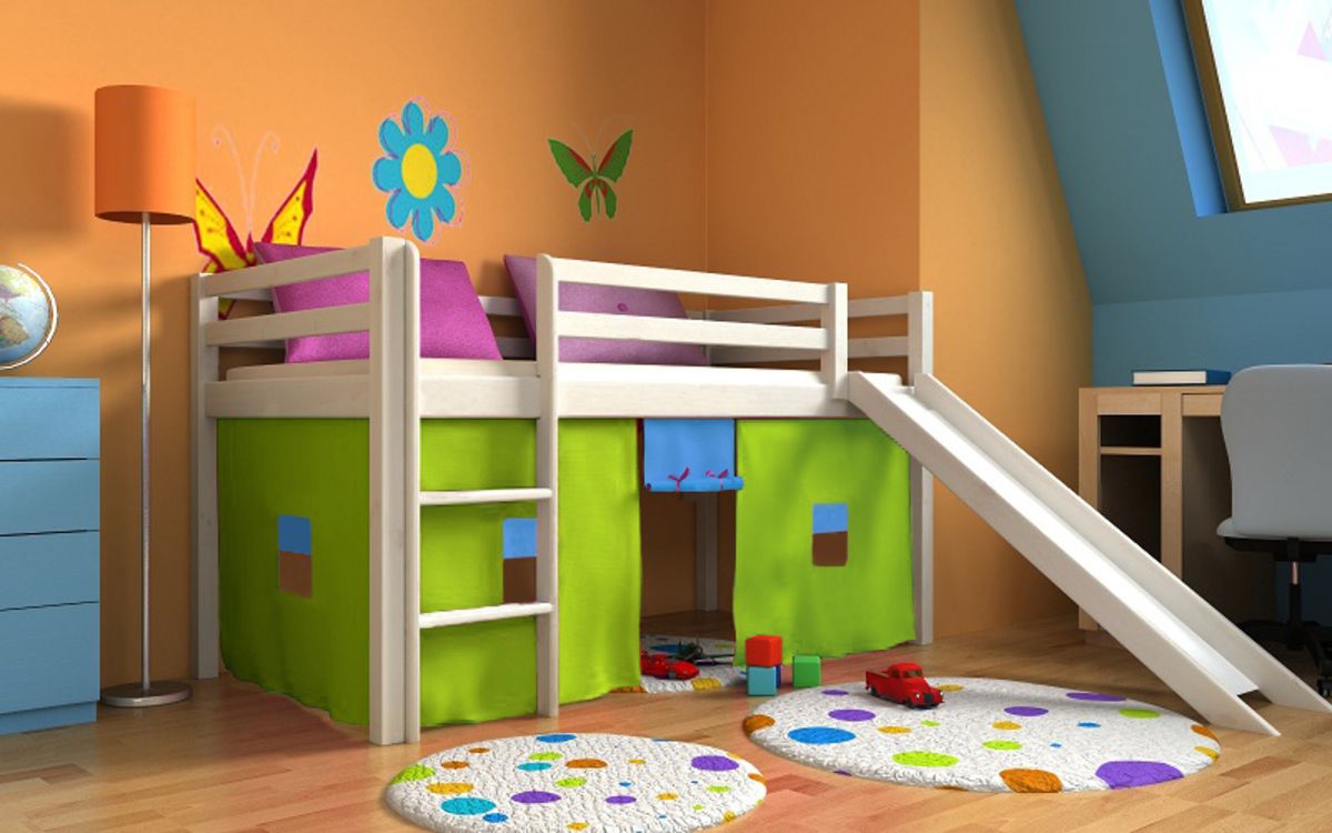 Dětská postel Ourbaby Modo bílá 180x80 cm - obrázek 1