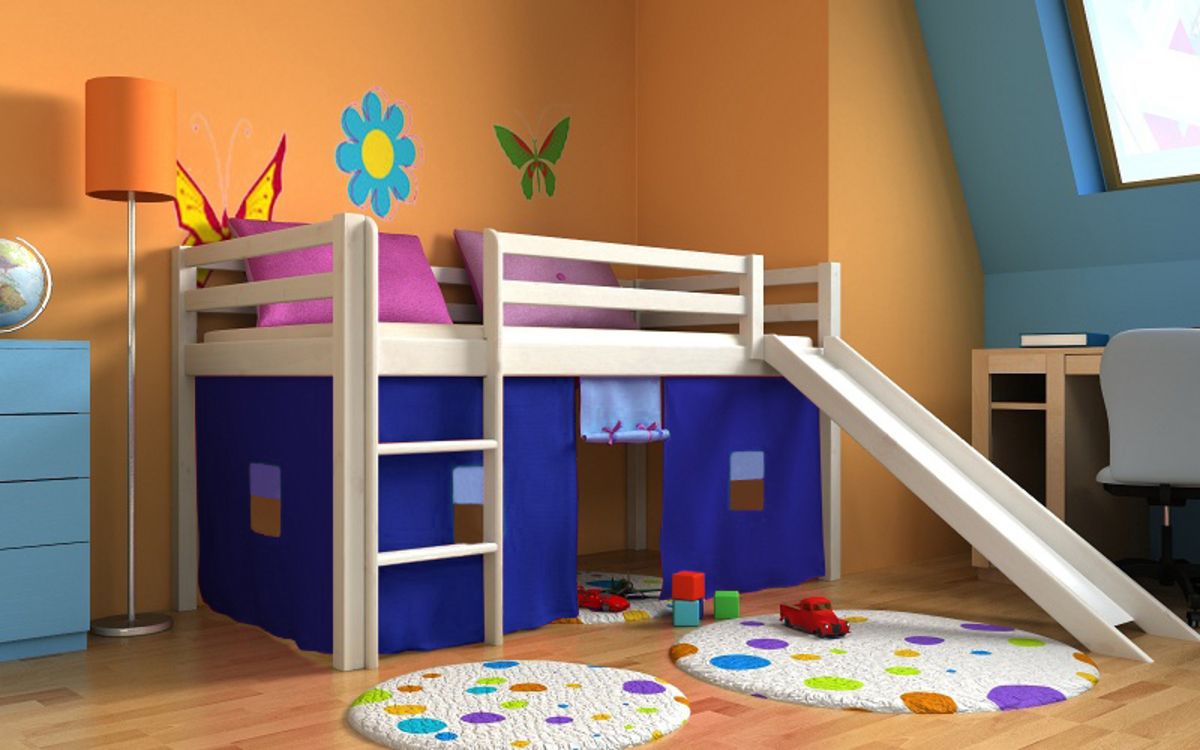 Dětská postel Ourbaby Modo bílá 180x80 cm - obrázek 3
