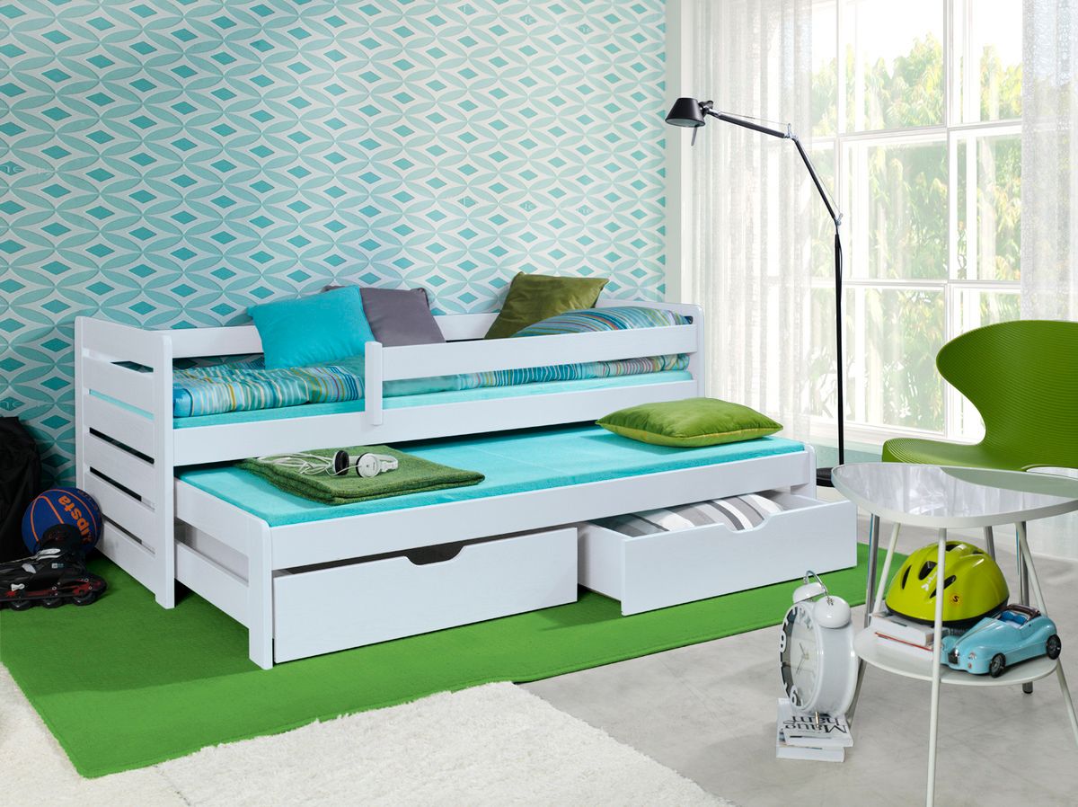 Dětská postel Ourbaby Praktik bílá 180x80 cm - obrázek 1