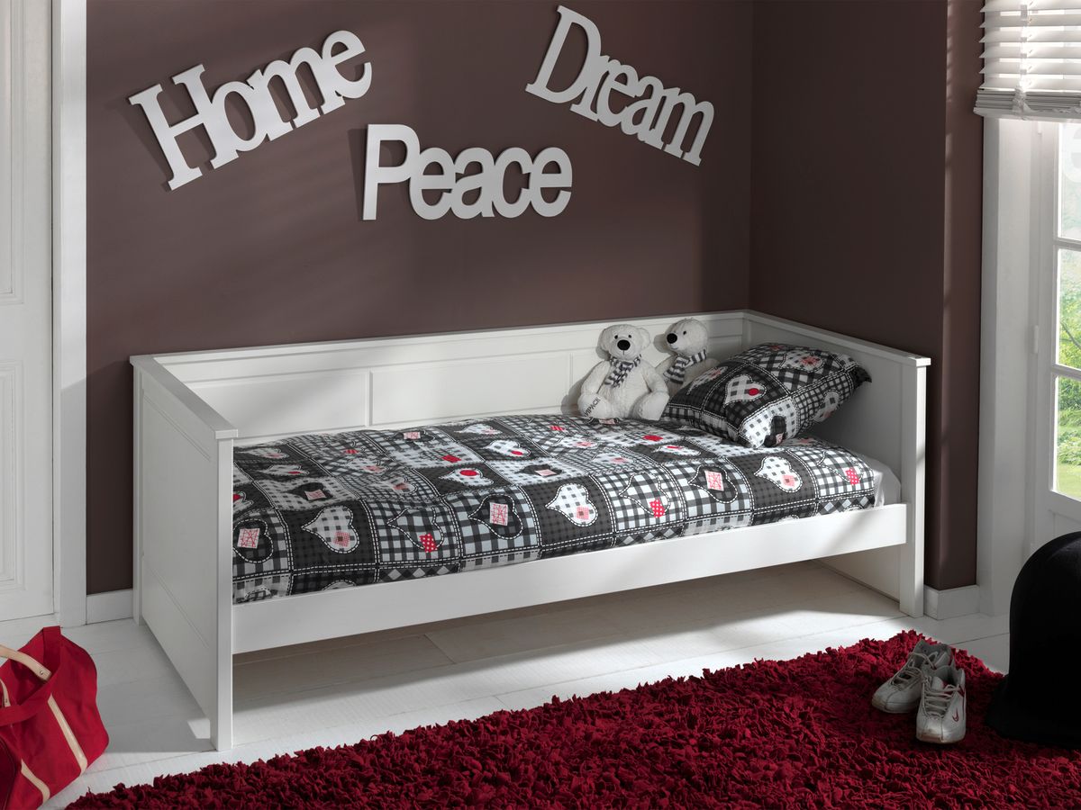 Dětská postel VIPACK FURNITURE Pino bílá 200x90 cm - obrázek 2