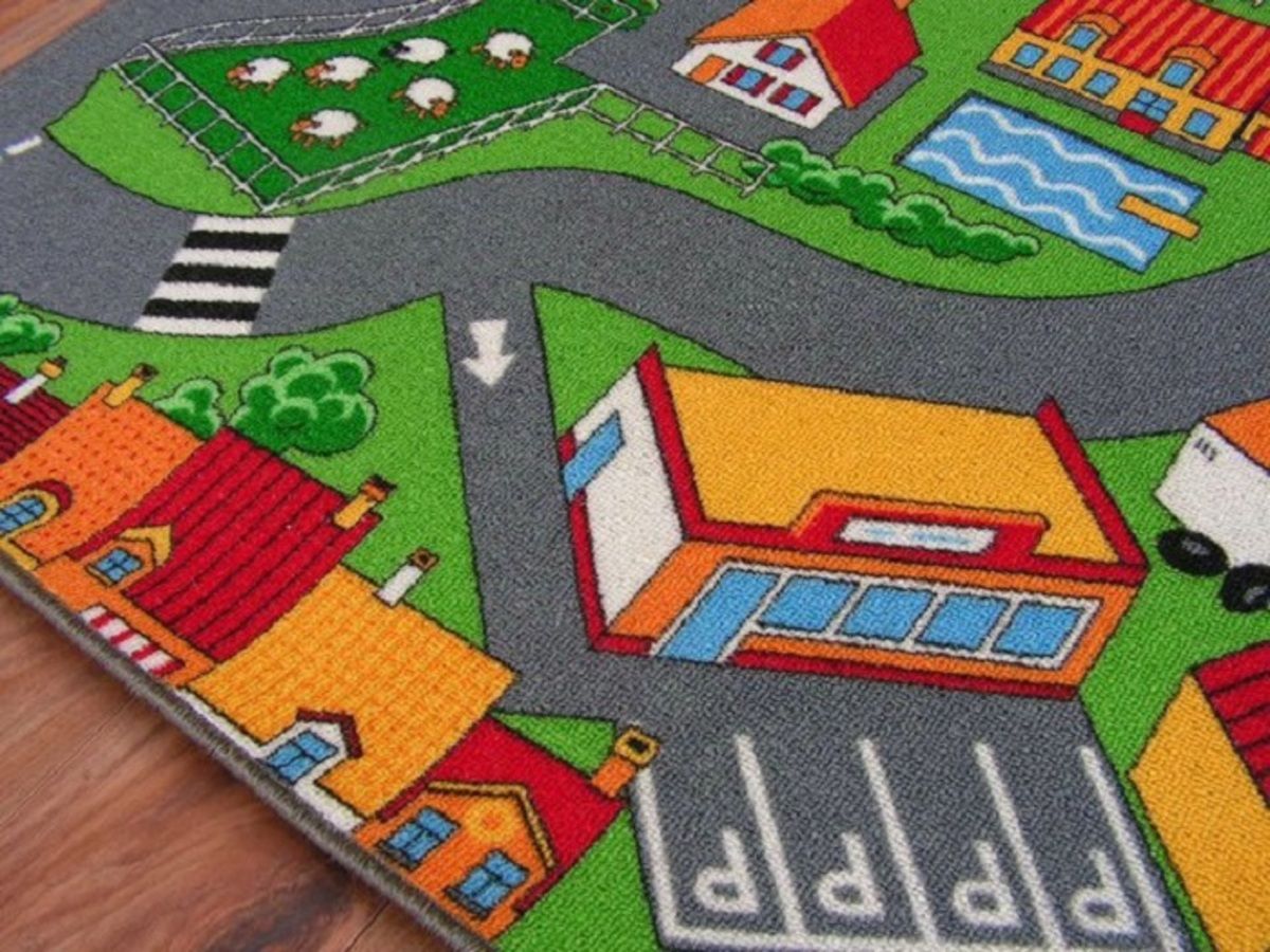 Koberec Ourbaby LITTLE VILLAGE 6052-0 150x250 cm mix barev - obrázek 3