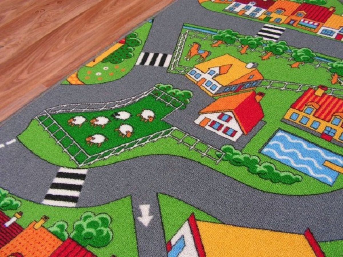 Koberec Ourbaby LITTLE VILLAGE 6052-0 150x250 cm mix barev - obrázek 4