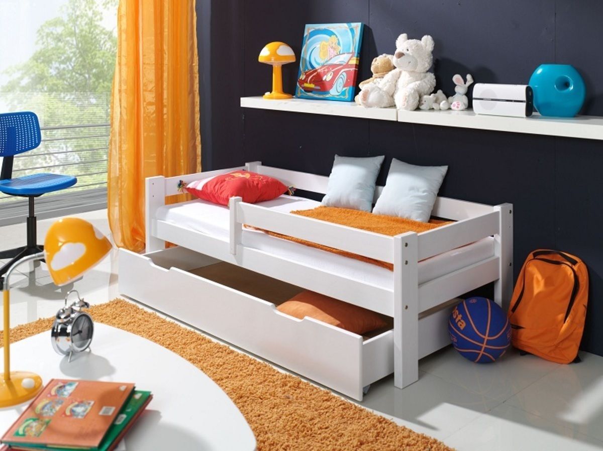 Dětská postel Ourbaby Guardy White bílá 160x70 cm - obrázek 1