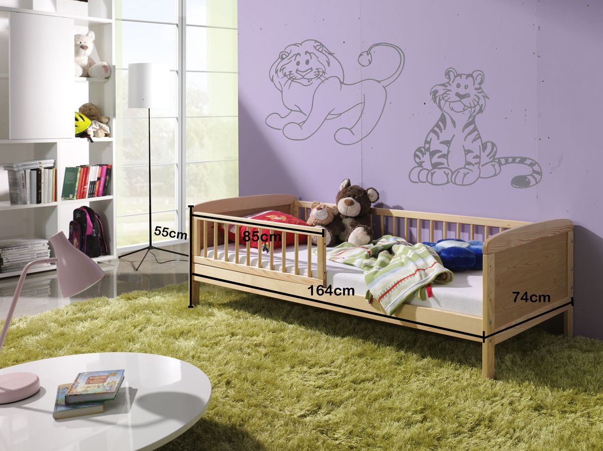 Dětská postel Ourbaby Junior přírodní 160x70 cm - obrázek 2