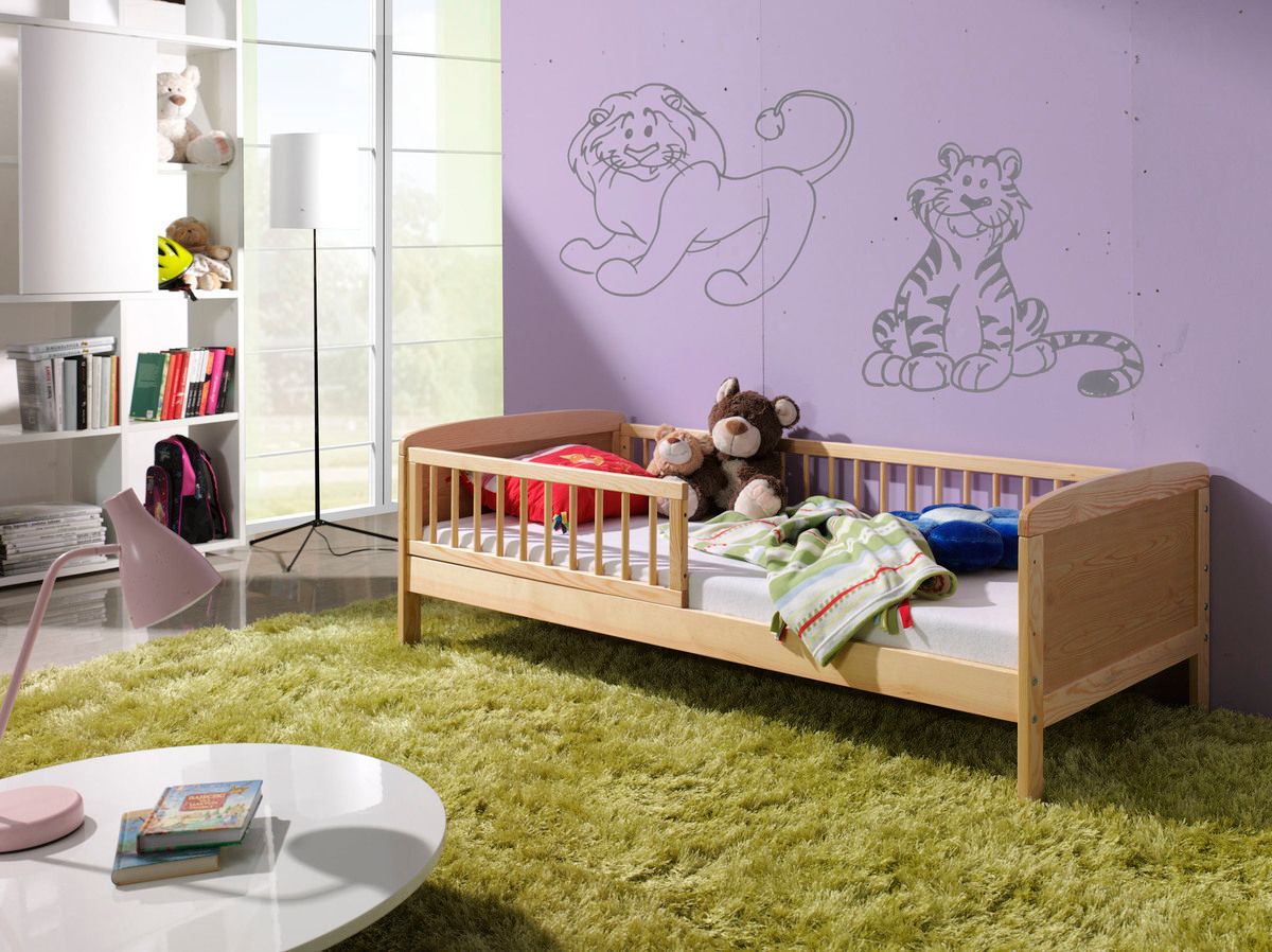 Dětská postel Ourbaby Junior přírodní 140x70 cm - obrázek 1