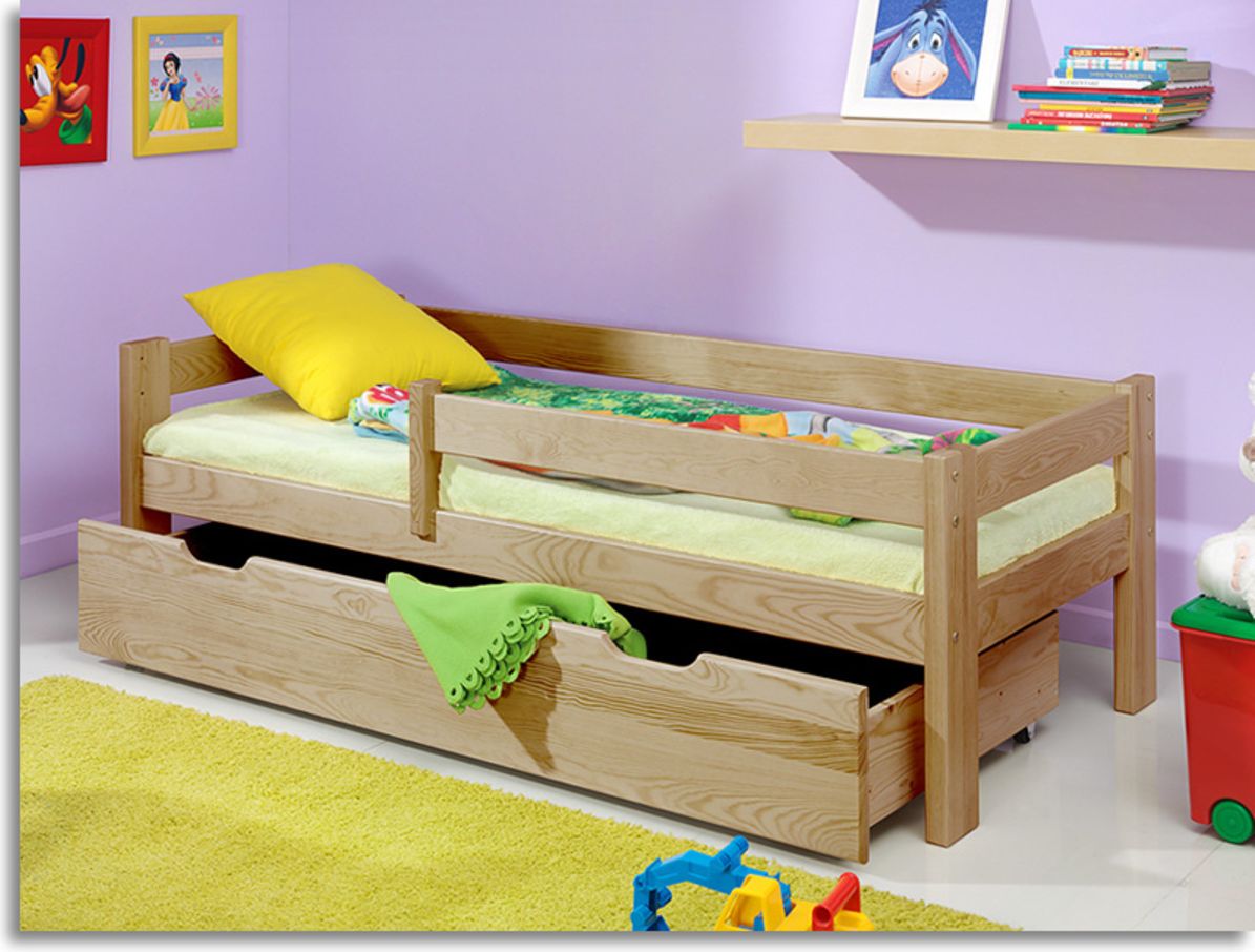 Dětská postel Ourbaby Guardy Beech buk 140x70 cm - obrázek 1
