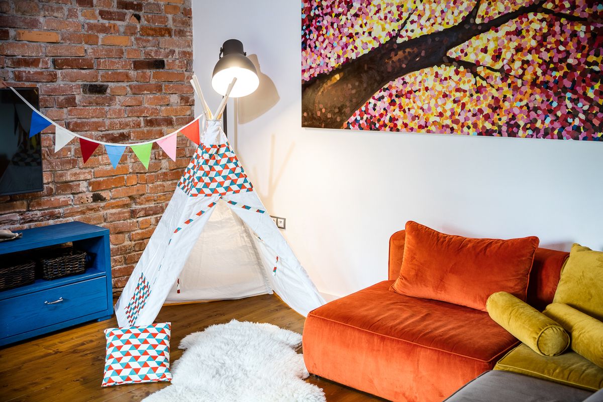 Teepee Indián s polštářem - obrázek 3