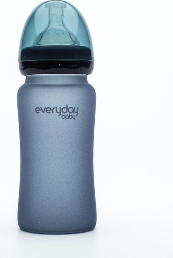 Everyday Baby Láhev sklo senzor 240ml Blueberry - obrázek 1