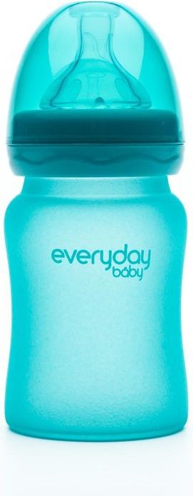 Everyday Baby Láhev sklo senzor 150ml Turquoise - obrázek 1