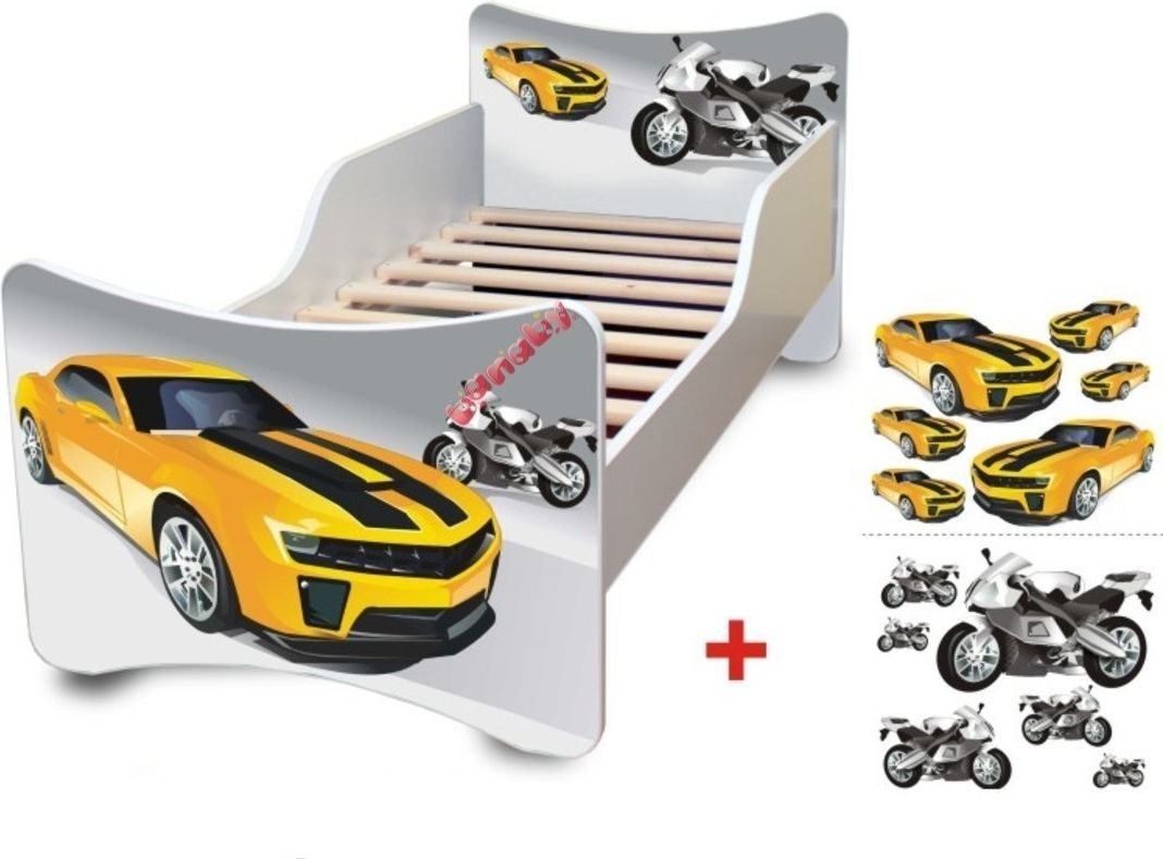 Dětská postel Ourbaby Racer bílá 180x80 cm - obrázek 1