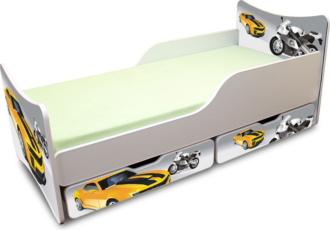 Dětská postel Ourbaby Racer bílá 180x80 cm - obrázek 4