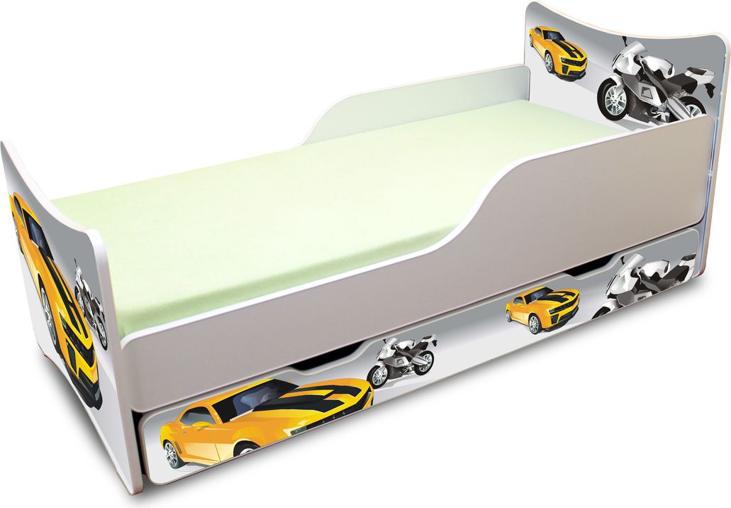 Dětská postel Ourbaby Racer bílá 180x80 cm - obrázek 6