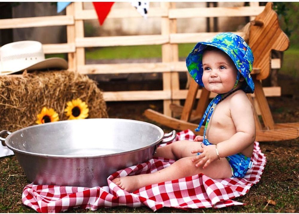 iPlay Dětský sluneční klobouček s UV ochranou FLAMINGO - obrázek 1