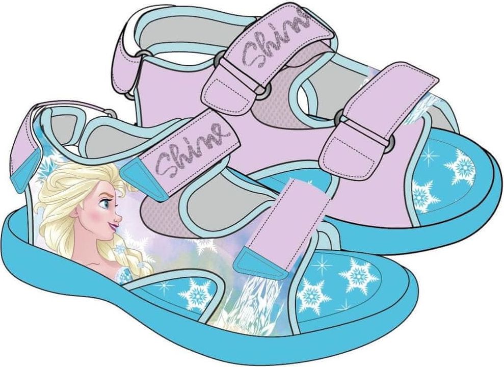 Disney dívčí sandály Frozen 30 modrá - obrázek 1