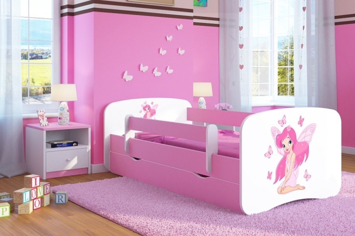 Dětská postel Ourbaby Leny růžová 160x80 cm - obrázek 1
