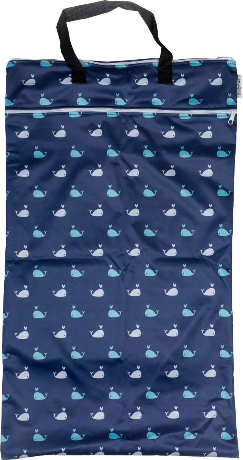 Bobánek Velká taška - Modré velryby 1ks - obrázek 1