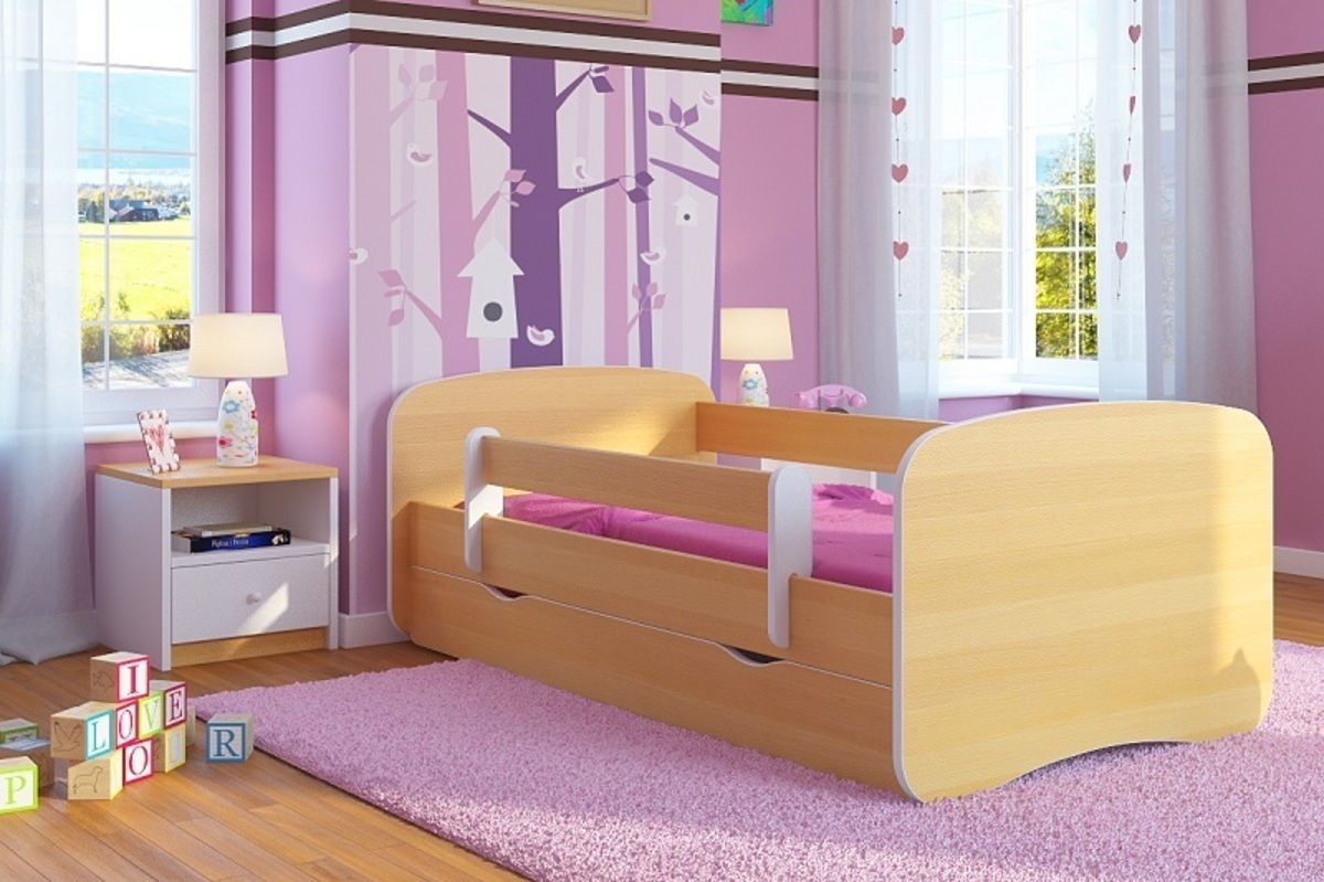 Dětská postel Ourbaby LOKI buk 160x80 cm - obrázek 2