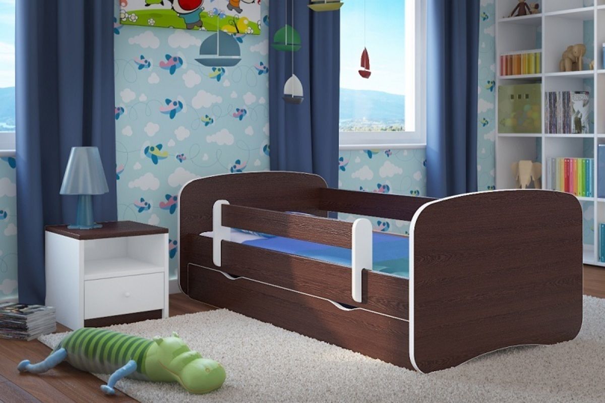 Dětská postel Ourbaby LOKI hnědá 140x70 cm - obrázek 1
