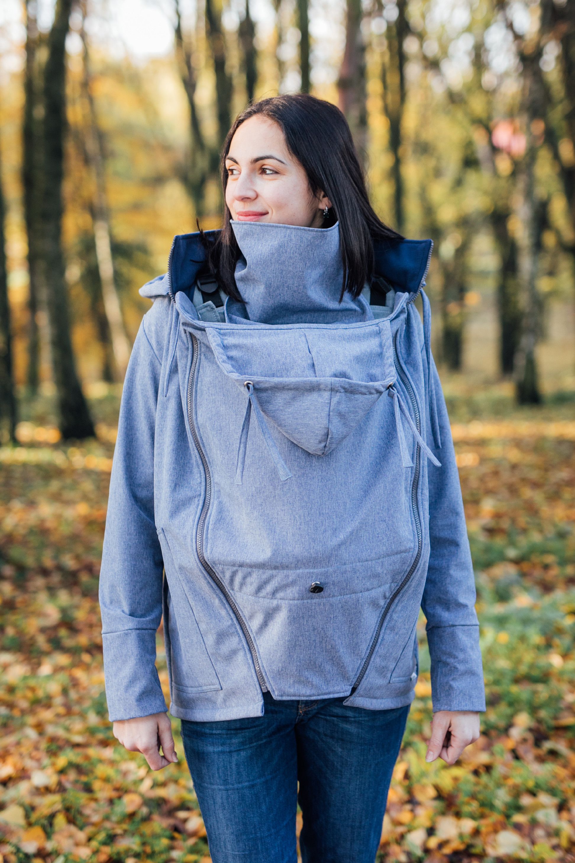 Softshellová bunda Be Lenka - Steel Blue Provedení: Nosící bunda se softshellovou vsádkou 2 v 1, Velikost: XL - obrázek 1