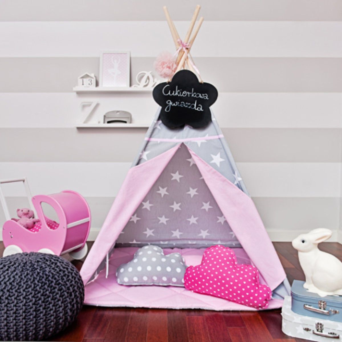 Teepee Sladká hvězda teepee + podložka - obrázek 2