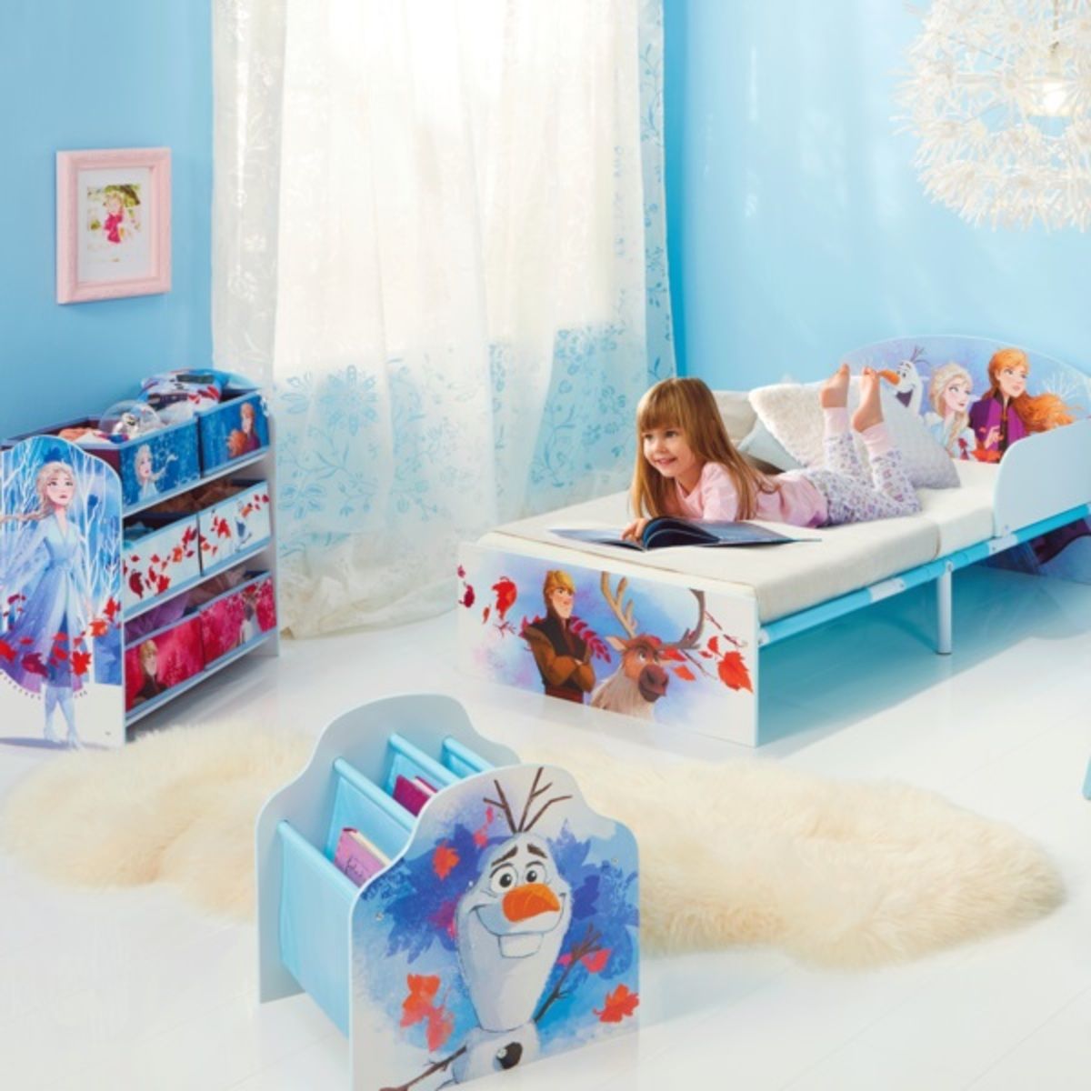 Dětská postel Ourbaby Frozen 2 modrá 140x70 cm - obrázek 3