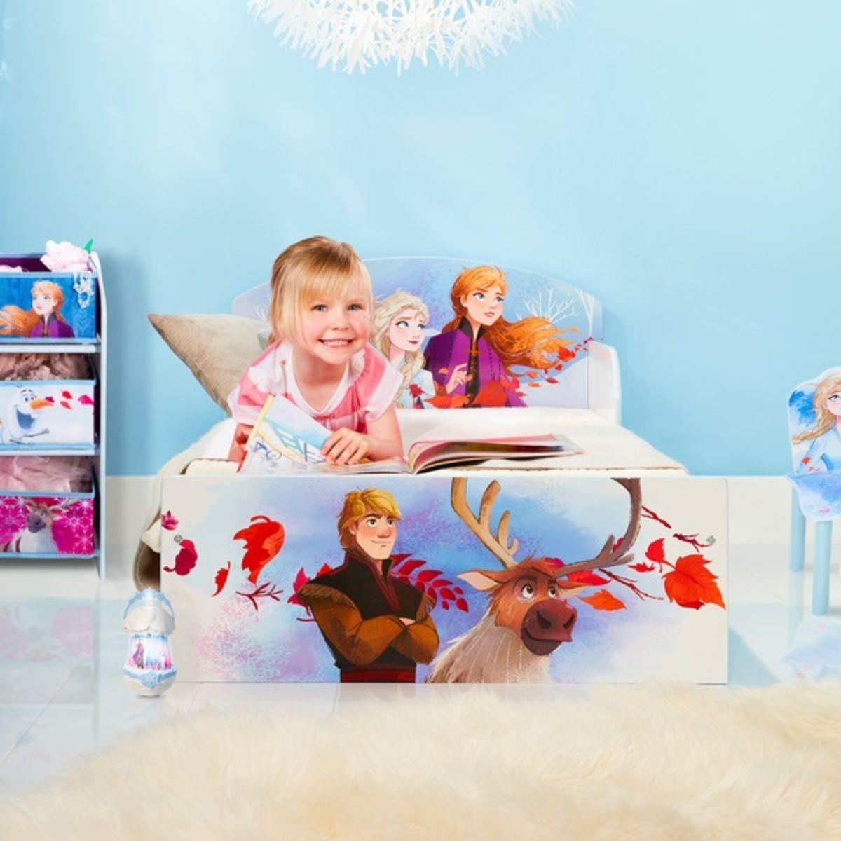 Dětská postel Ourbaby Frozen 2 modrá 140x70 cm - obrázek 4