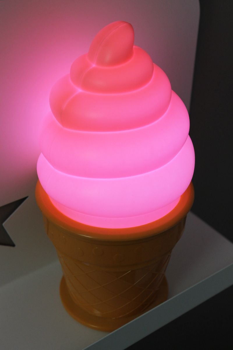Dětská LED lampička Zmrzlina - různé barvy modrá - obrázek 7