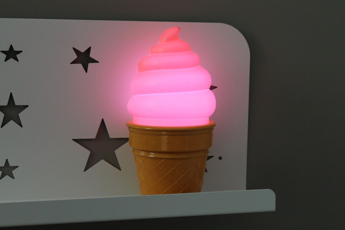 Dětská LED lampička Zmrzlina - různé barvy modrá - obrázek 9
