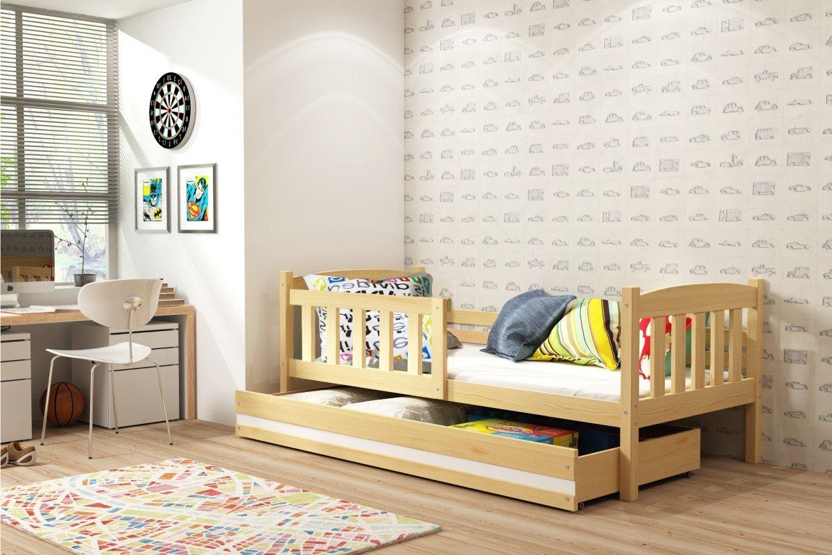 Dětská postel Ourbaby Exclusive přírodní 190x80 cm - obrázek 1
